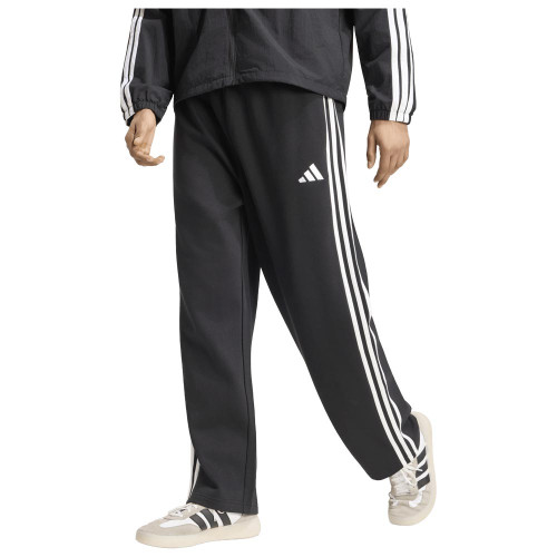 Adidas Ανδρικό παντελόνι φόρμας Essentials 3-Stripes Loose Fleece Open Hem Pants